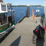 Preparing to board the Water Taxi