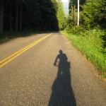 Riding up Carbon River Rd