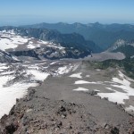 Looking back down