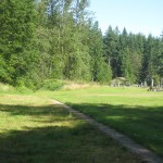 Railroad grade & cemetary