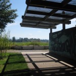 Shady spot under the tracks